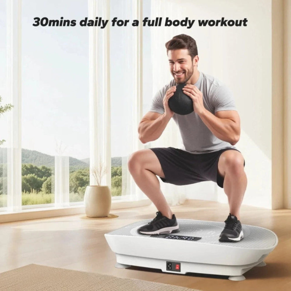MERACH Vibration Plate Weight Loss Whole Body Workout Fitness Exercise Machine